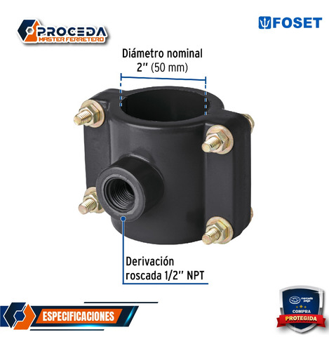 Abrazadera Para Toma Domiciliaria Pp 2 X 1/2 40712