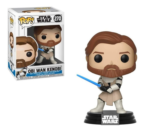 Funko Pop Star Wars Guerras De Clones Obi Wan Kenobi