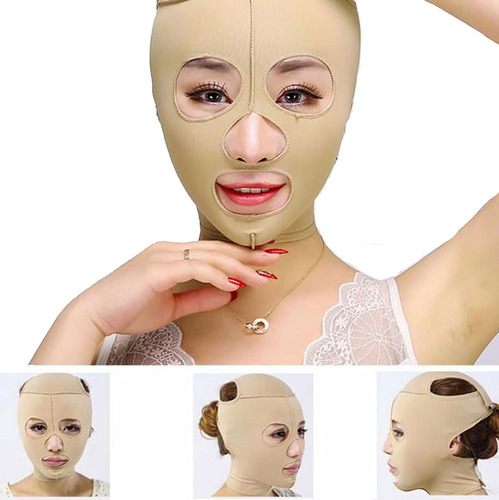Faja Mentonera Facial Adelgazante, Antiarrugas, Vendaje