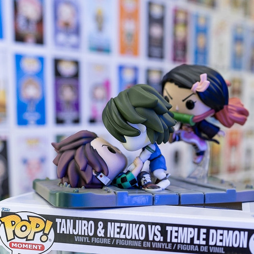 Funko Pop! Moment - Tanjiro And Nezuko Vs Temple Demon #1419