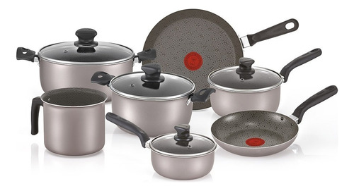 Batería De Cocina Imusa Talent 11 Piezas Antiadherente Color Gris