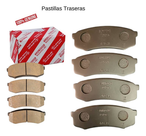 Pastillas De Freno Traseras Toyota Land Cruiser Autana 1993