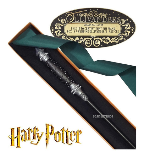 Imagen 2 de 8 de Slytherin Bufanda + Varita Narcissa Malfoy Caja Harry Potter