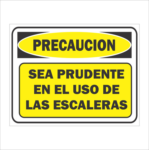 Cartel Escaleras 30x20 Cm Señaletica C-02-042