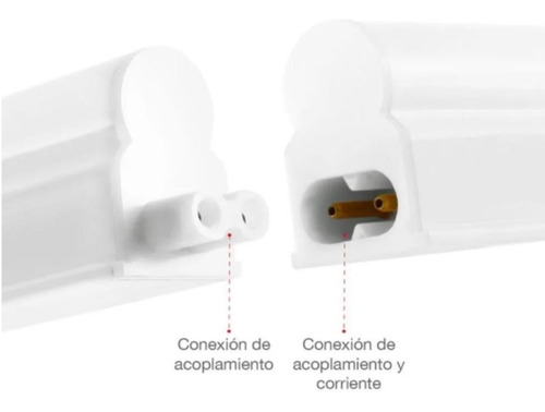 Lampara En Barra, Mxlhb-058, 4 Pzas, 18w, Luz De Día, 110/26 Estructura Blanco