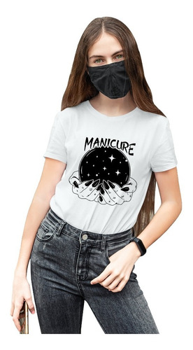 Camiseta De Manicurista Mujer Blanca Innovadora Cleen Alexer