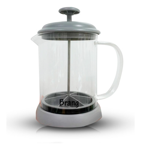 Prensa Francesa Café 600ml Vidrio Pvc Filtro Silicón Brang