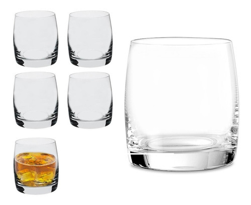 Jogo 6 Copos De Cristal Para Whisky Bohemia 290ml Bohemia Cor Transparente