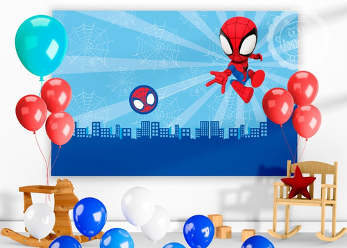 Banner Spidey Spiderman Baby Genérico, Listo Para Imprimir!