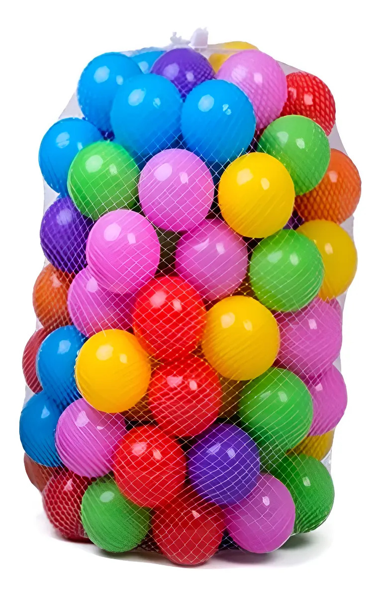 Bolinhas Para Piscina 500 Unidades Coloridas Plástico Infantil