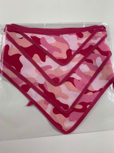 Pets Bandana Camuflada Rosa - 4 Unidades