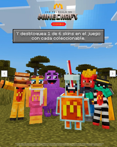 Colección Completa Mcdonald's Minecraft Sellados De Fabrica