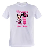 Comprar 8 Camisetas Minnie Rosa E Preto Blusas Personalizadas Camisa
