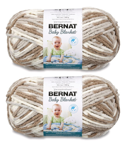 Manta Bernat Bb Yarn Para Bebés, Paquete De 2 Unidades, Litt