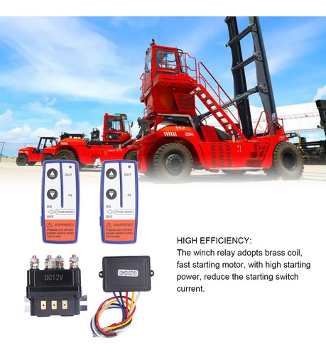 12v 250a Winch Relay Kit With Remote Control Relay