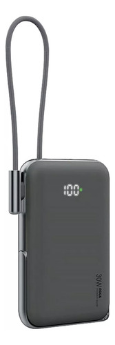 Carregador Turbo Magsafe 10.000mah P30w Indução Magnética Cor Preto
