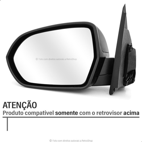 Par Lente Vidro Espelho Retrovisor Com Base Agile / Montana