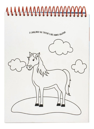 Livro De Pintura Mágica Com Água Fazenda Happy Book