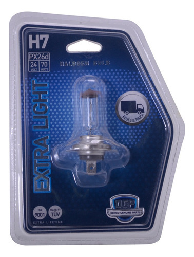 Ampolleta De Camión Extra Light H7 De 24v Y 70w Dgp