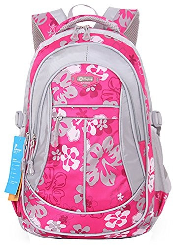 Jiayou Kid Child Girl Flower Impreso Mochila Mochila Escolar