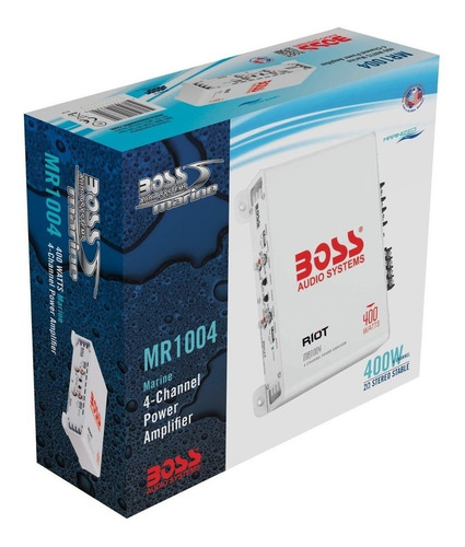 Imagem 5 de 6 de Módulo Amplificador Boss Marine Mr1004 Marinizado 4 Canais