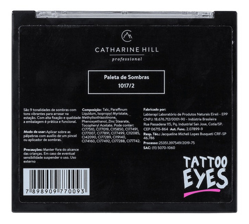 Paleta De Sombras Catharine Hill Dream Colors - 1017/4