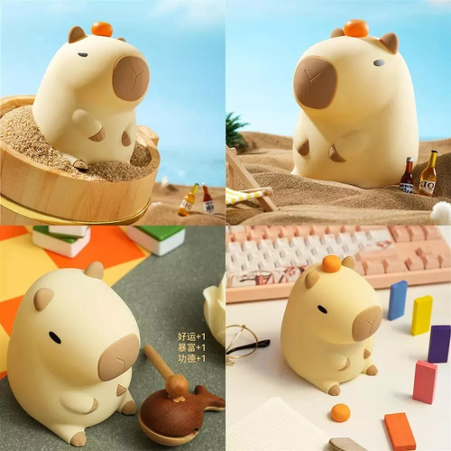 Lámpara De Noche De Silicona Capybara Con Control Táctil