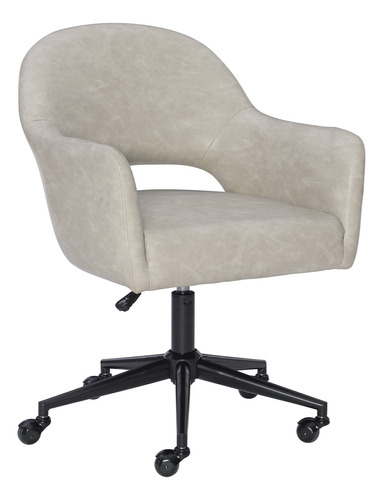 Powell Monika - Silla De Oficina Ajustable, Color Crema