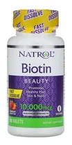 Comprar Natrol Biotina 10000 Mcg, Máxima Fuerza Sabor Fresa, 60 Tabletas, Ayuda A Mantener El Metabolismo Y Ayuda A Convertir Los Alimentos En Energía, Promueve Cabello, Piel Y Uñas Saludables