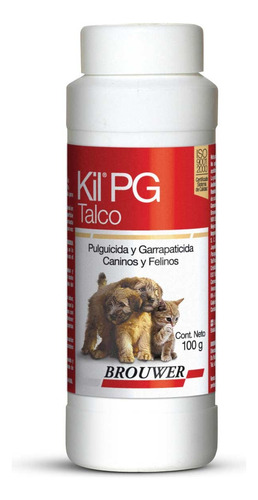 Talco Pulguicida Garrapaticida Para Perros Gatos Kil Pg 100g
