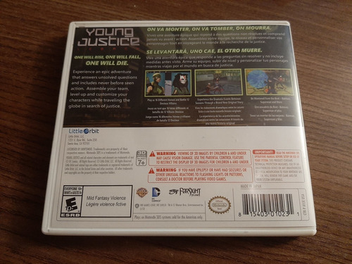 Nintendo 3ds Young Justice Legacy - Neb (Usado)
