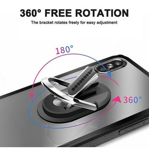 Imagem 2 de 2 de Popsockets C/suporte Veicular+anel 360 Preto