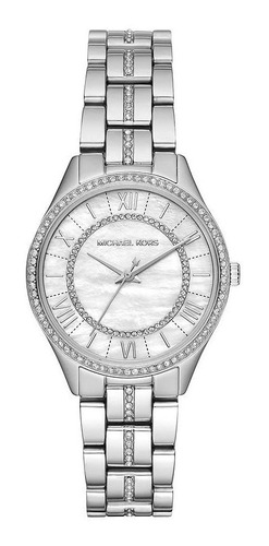 Reloj Mujer Michael Kors Mk3900 Cuarzo Pulso Plateado En