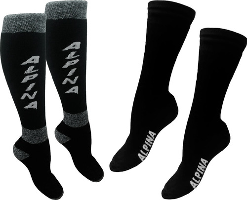 Medias Alpina Termicas + Medias Primera Piel Tubo Ski - Sti
