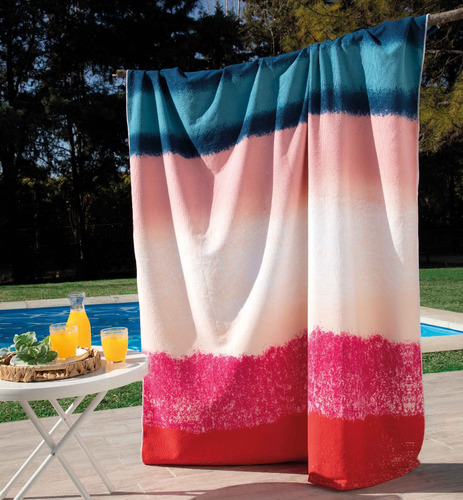 Imagen 8 de 8 de Toallon Playero Extra Grande Secado Rapido 140x170 Cm
