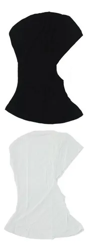 . 2 Gorras Islámicas Hiyab Musulmanas De Algodón Blanco Y