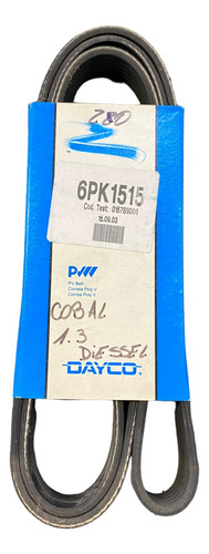 Correa Poli V Dayco 6pk1515 Chevrolet Cobalt 1.3 Diesel