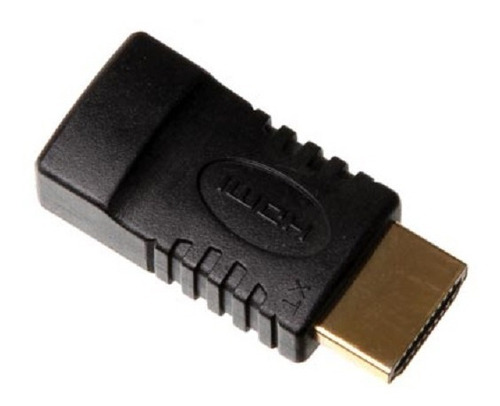 Imagen 2 de 4 de Adaptador Hdmi Macho A Hdmi Hembra Conectores Dorados Ulink