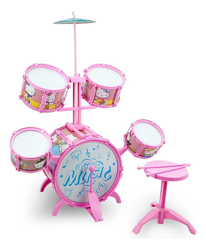 Wuxinren Child Jazz Drum Set, Drum Kit Percusión Para Niños 