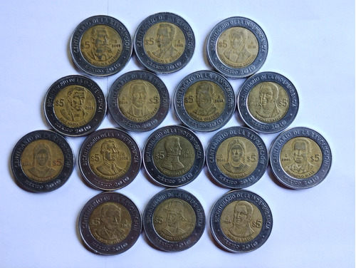 Moneda 5 Pesos Independencia O Revolución, (elige Una)