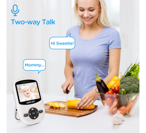 Anmeate Video Baby Monitor Con Cámara Digital, Monitor De