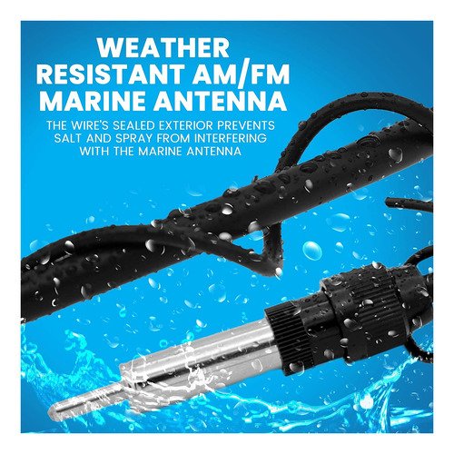 Alambre De Antena De Radio Marina Universal - Cable Trenzado