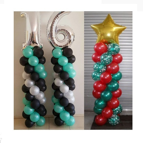 Soporte De Globos De 160 Mts Para Globos De 7 Variilas