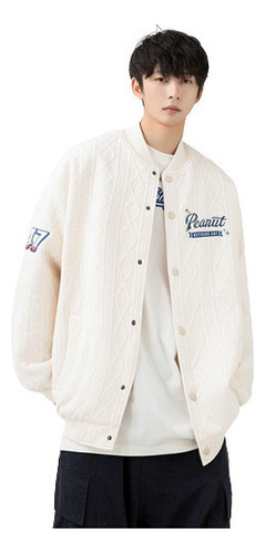 Chaqueta De Pareja Uniforme De Béisbol Estilo Universitario