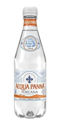 Agua Botella Plastico Acqua Panna Toscana Italia X500cc 