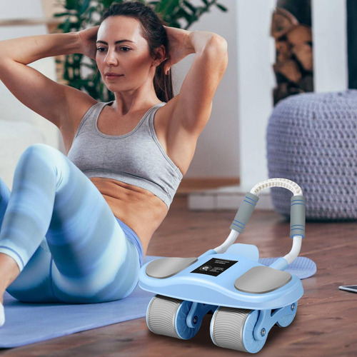 Para Rueda Abdominal Ab Roller Con Rebote Automático