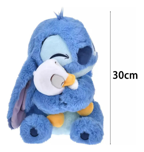 Bonito Peluche Con Puntadas Abrazando A Un Patito, Azul 30
