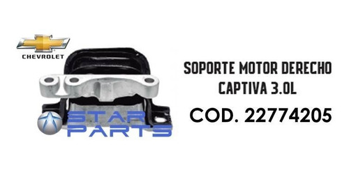 Soporte Motor Derecho Captiva 3.0l / 3.6l  - Chevrolet
