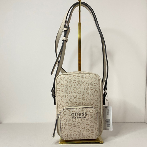 Bolsa Guess Crossbody Khaki Con Estampado