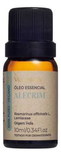 Oleo Essencial Alecrim - Via Aroma 100% Puro - 10ml